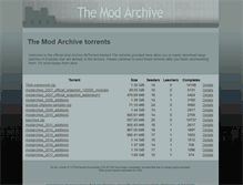 Tablet Screenshot of lite.modarchive.org