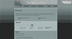 Desktop Screenshot of modarchive.org