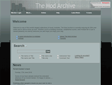 Tablet Screenshot of modarchive.org